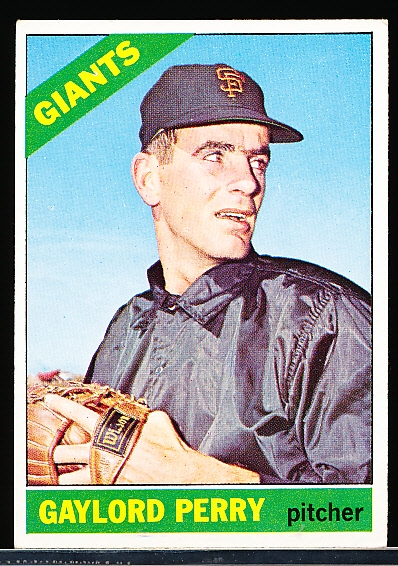 1966 Topps Bb- #598 Gaylord Perry, Giants- Hi#