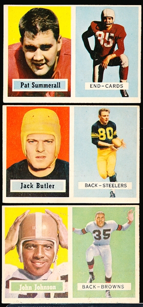 1957 Topps Football- 3 Diff