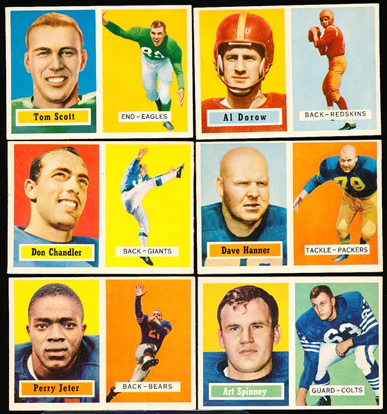 1957 Topps Football- 6 Diff