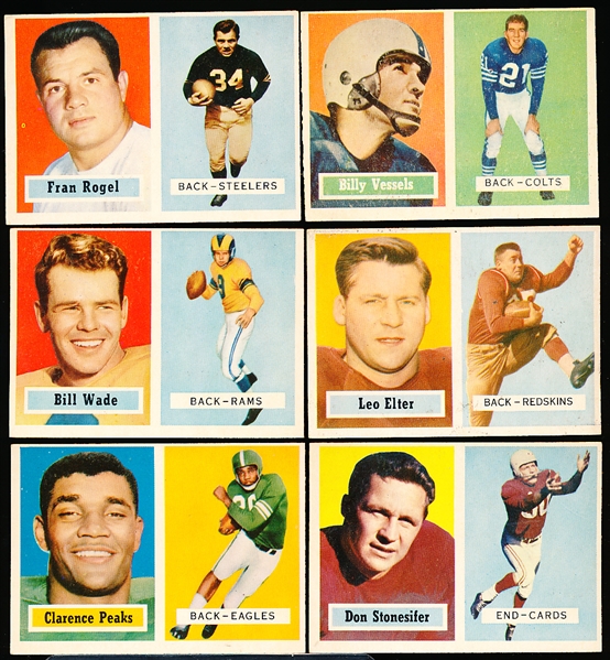 1957 Topps Football- 6 Diff