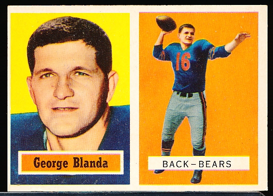 1957 Topps Football- #31 George Blanda, Bears