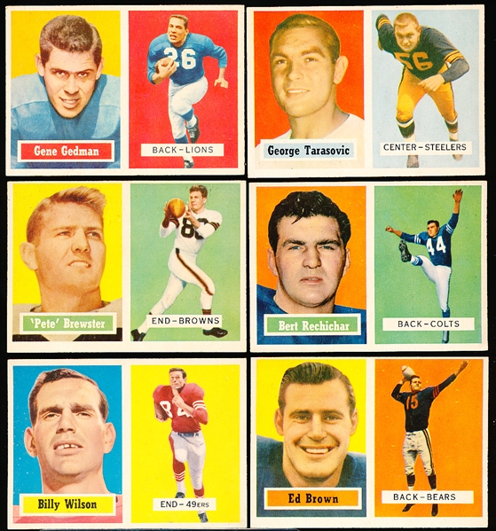 1957 Topps Football- 6 Diff