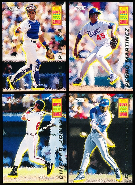 1994 Score Baseball- “Boys of Summer” Complete Insert Set of 60