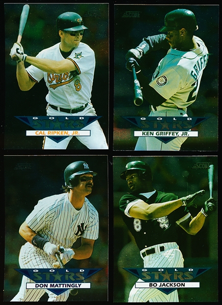 1994 Score Baseball- “A. L. Gold Stars” Complete Insert Set of 30