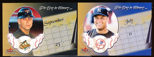 2002 Fleer Tradition Update Baseball- “This Day in History” Complete Insert Set of 25