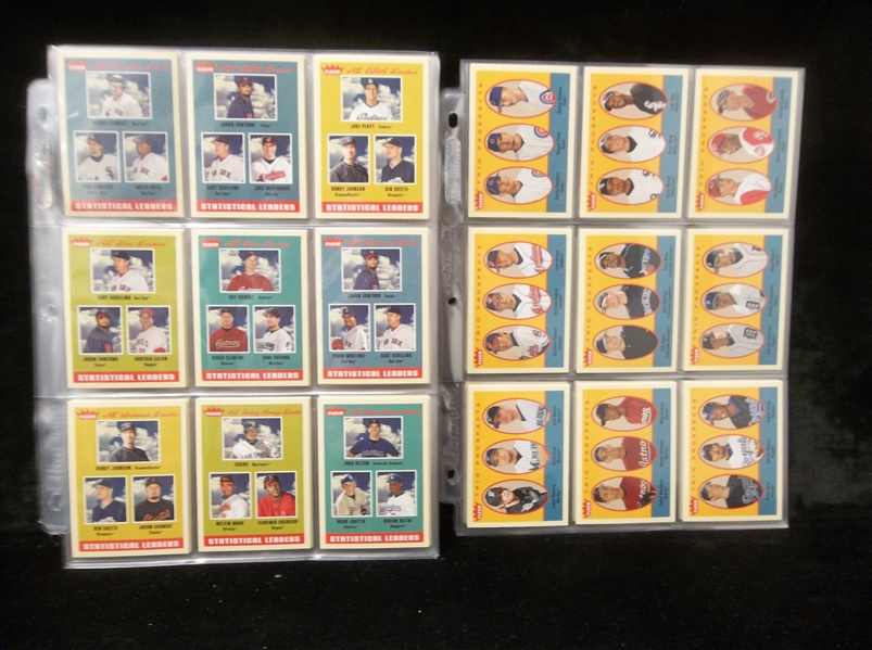 2005 Fleer Tradition Baseball Complete Set of 350 in Pages with All SP’s! 