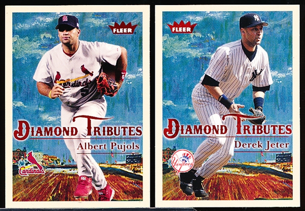 2005 Fleer Tradition Baseball- “Diamond Tributes” Near Complete Insert Set- 24 of 25