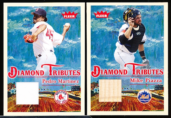 2005 Fleer Tradition Baseball- “Diamond Tributes Game Used” Inserts- 2 Diff.