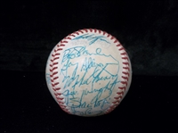 Autographed 1978-79 Boston Red Sox Team Signed Unofficial Baseball- 26 Signatures