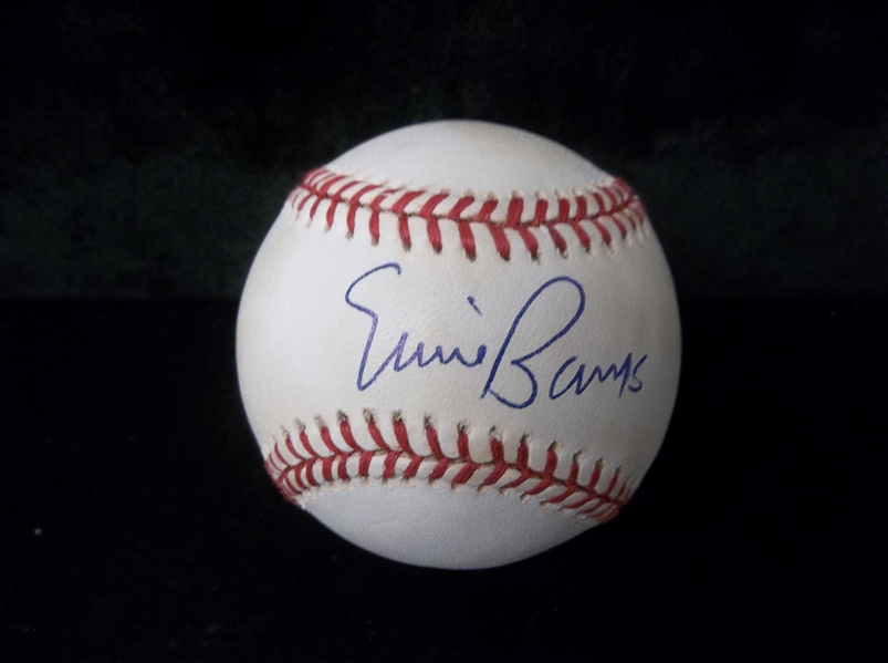 Autographed Ernie Banks Official NL Baseball