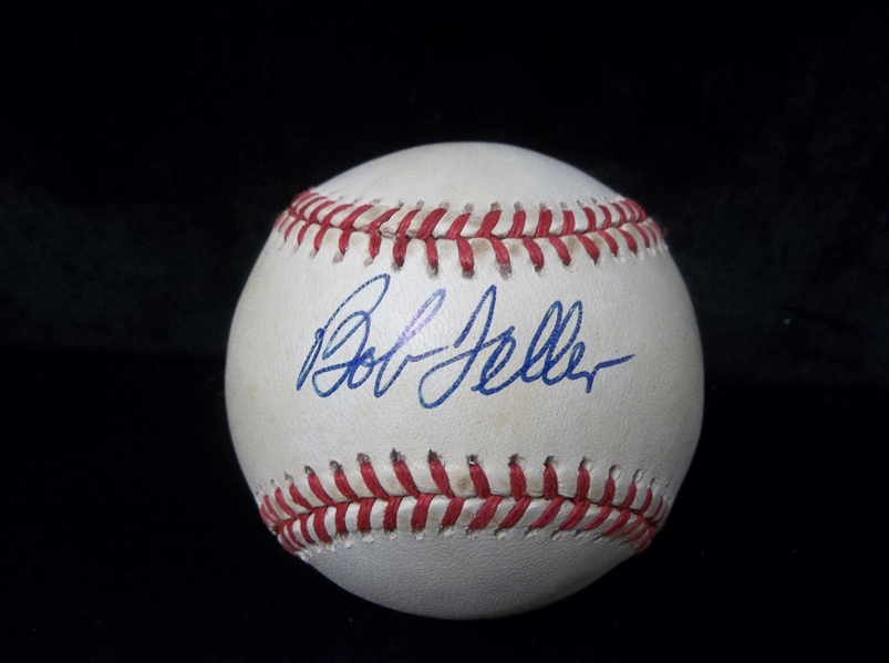 Autographed Bob Feller Official AL Baseball