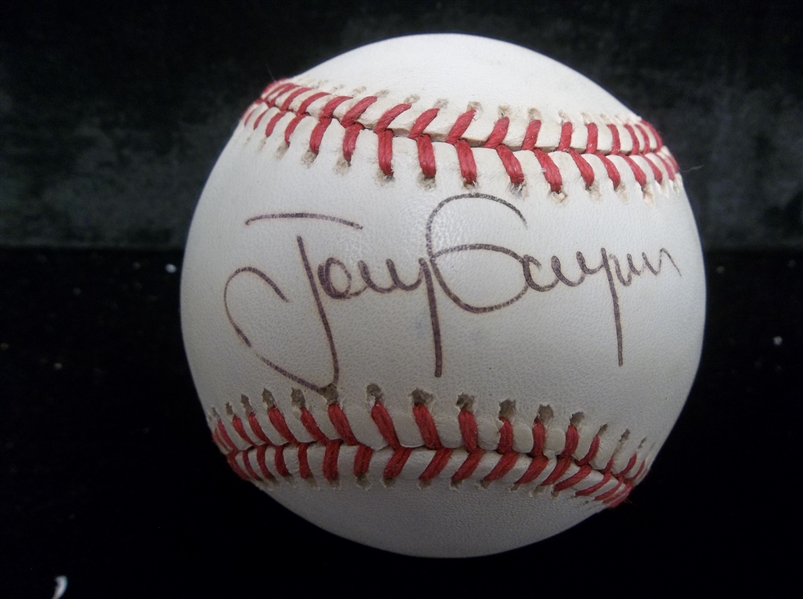 Autographed Tony Gwynn N.L. (Wm. White Pres.) Baseball