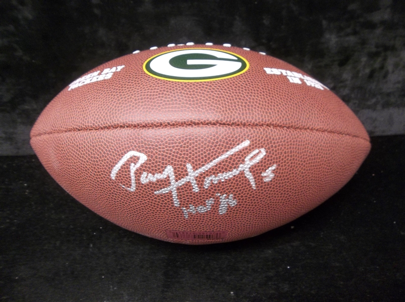 Autographed Paul Hornung Wilson Green Bay Packers Logo “Easy Grip” Football- Schwartz Sports Authenticated