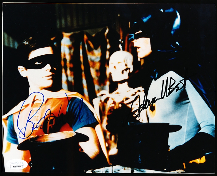 Autographed Burt Ward and Adam West “Batman and Robin” TV Color 8” x 10” Non-Sports Photo- JSA Certified