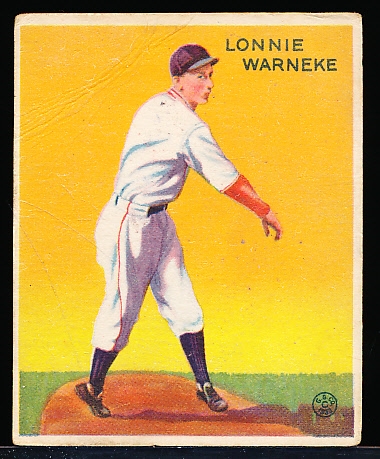 1933 Goudey Baseball- #203 Lon Warneke, Cubs