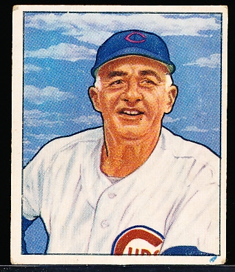 1950 Bowman Bb- #229 Frank Frisch, Cubs- No Copyright Back