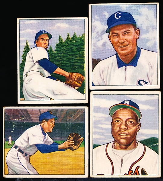 1950 Bowman Bb- 4 Diff- With copyright backs