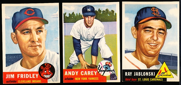 1953 Topps Baseball- 3 Diff