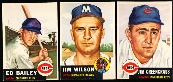 1953 Topps Baseball- 3 Diff