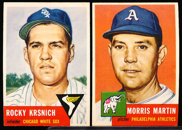 1953 Topps Bb- 2 Diff Hi#’s