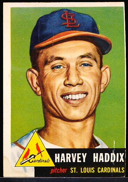 1953 Topps Bb- #273 Harvey Haddix, Cardinals- Hi#