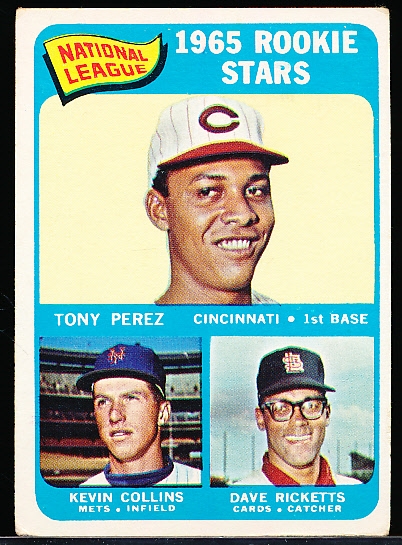 1965 Topps Bb- #581 Tony Perez RC- Hi# 