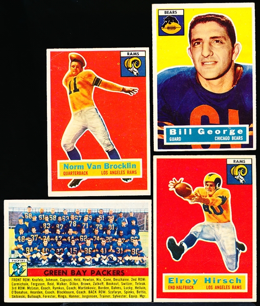 1956 Topps Fb- 4 Diff