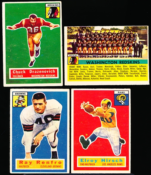 1956 Topps Fb- 4 Diff