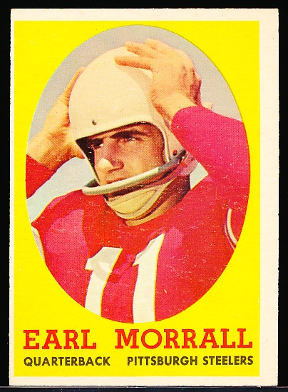 1958 Topps Fb- #57 Earl Morrall, Steelers