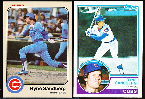 Ryne Sandberg- 5 Rookie Cards!