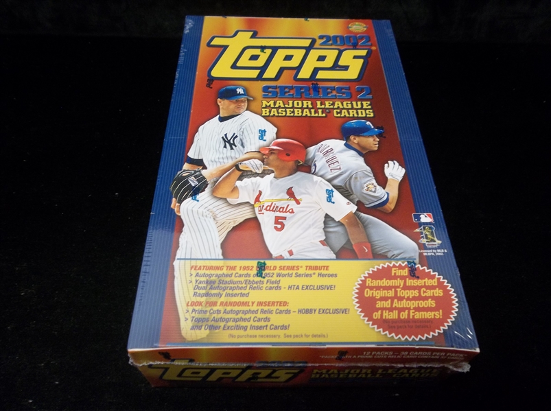 2002 Topps Baseball- Series #2- One Unopened HTA Jumbo Box