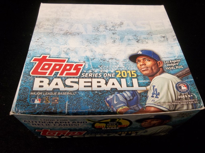 2015 Topps Baseball- Series #1- 23 Unopened Wax Packs in Original Box