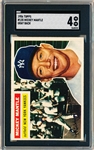 1956 Topps Baseball- #135 Mickey Mantle, Yankees- SGC 4 (Vg-Ex)