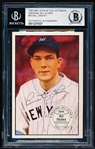 Autographed 1983 Big League Collectibles- #15 Bill Dickey, Yankees- Beckett Certified & Encapsulated