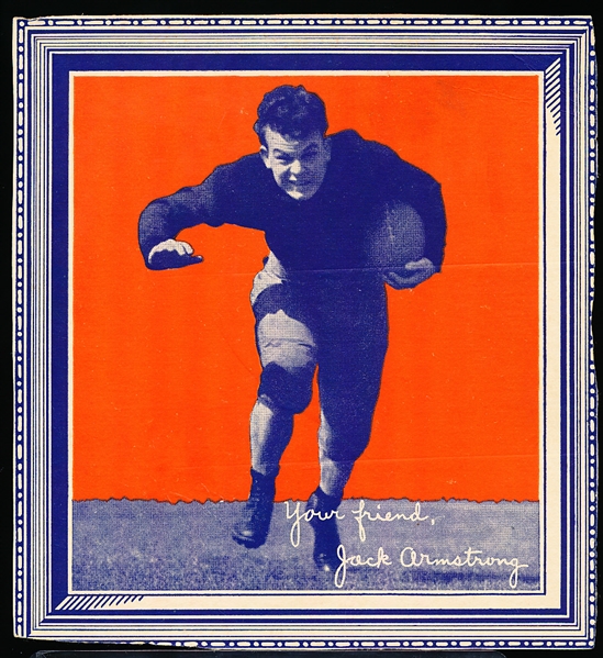 1935 Wheaties Football- “Fancy Frames”- Jack Armstrong- Running the Ball