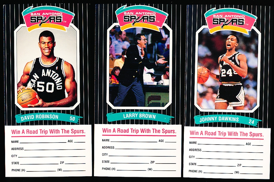 1989-90 Diamond Shamrock San Antonio Spurs NBA- 1 Complete Set of 8
