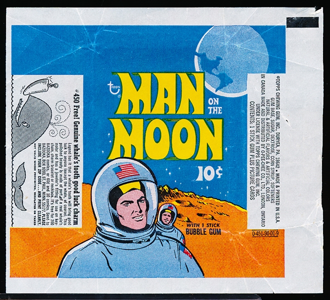 1969 Topps Man on the Moon Non-Sport- 1 Wrapper