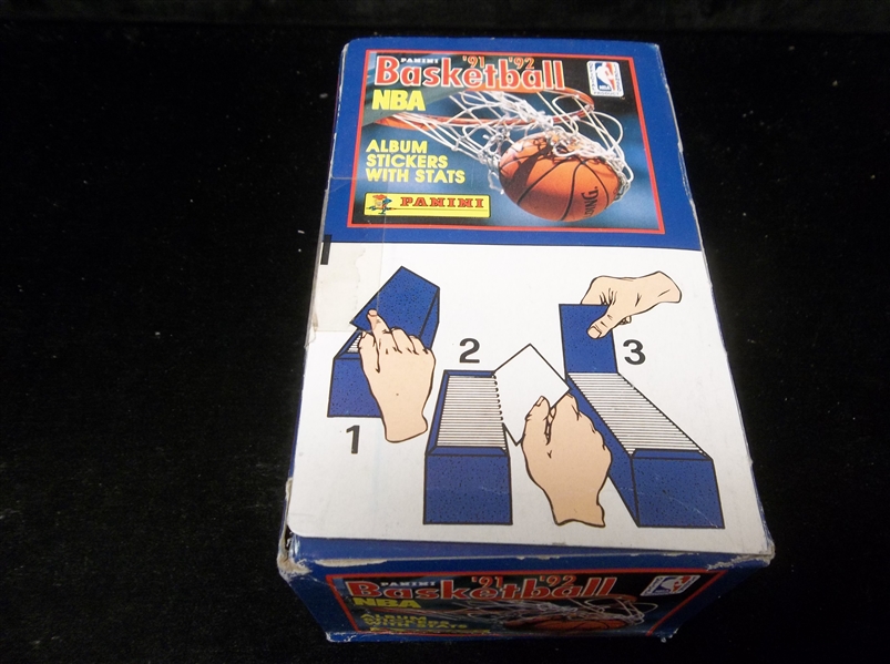 1991-92 Panini NBA Stickers Unopened Pack Box