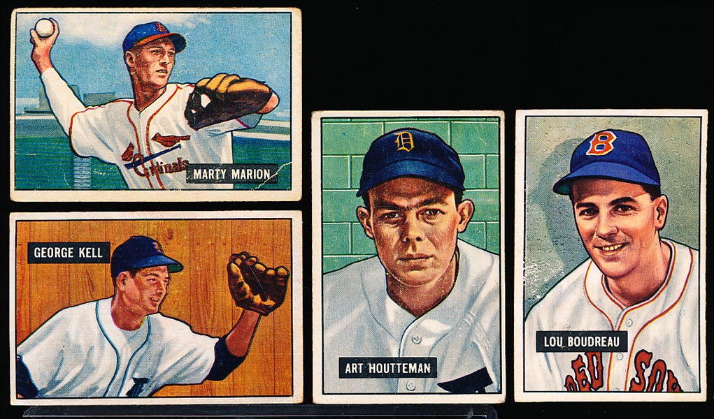 1951 Bowman Baseball- 4 Diff
