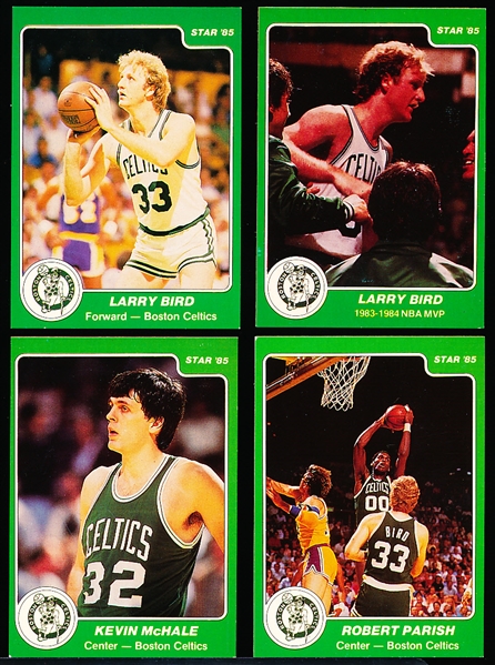 1984-85 Star Bskbl.- 1 Complete Boston Celtics Team Set of 12 Cards