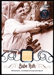 2016 Leaf Baseball- “Yankee Stadium Seat” Memorabilia- #YS-40 Babe Ruth, Yankees- Hand Numbered #9/10 Made!
