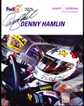 Autographed 2009 Sprint Cup #11 FedEx Toyota Camry Color 8” x 10” Photo- Signed by Driver Denny Hamlin