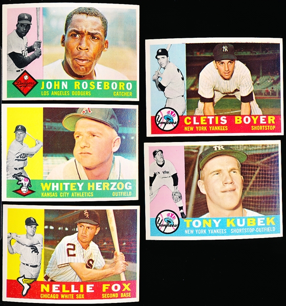 1960 Topps Bb- 5 Diff