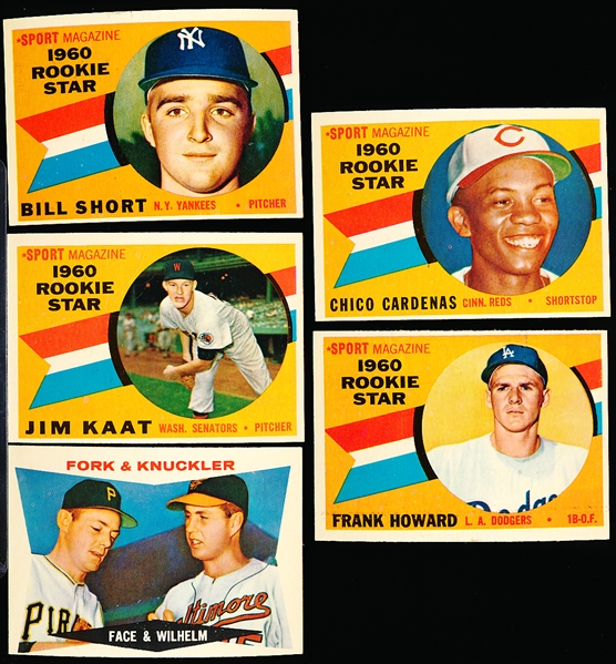 1960 Topps Bb- 5 Diff