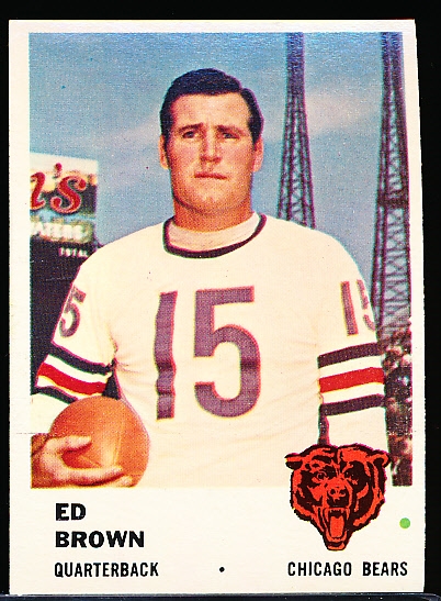 1961 Fleer Football- #1 Ed Brown, Bears