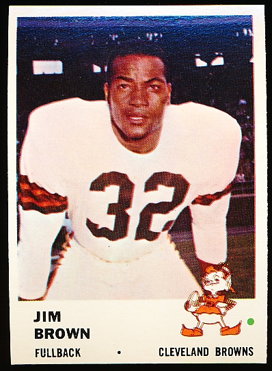 1961 Fleer Football- #11 Jim Brown, Browns