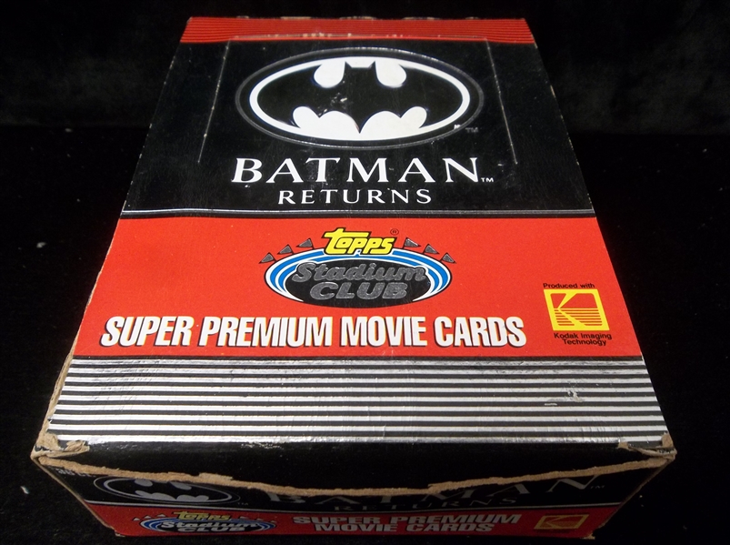1992 Stadium Club Batman Returns Non-Sports- 1 Display Box with 35 Unopened Packs
