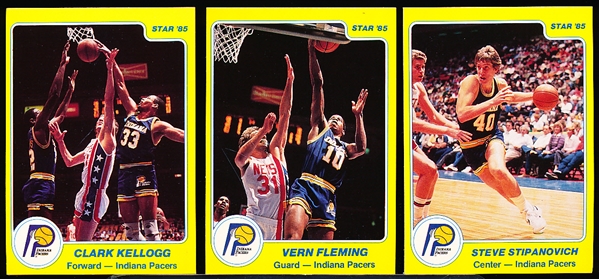 1984-85 Star Indiana Pacers- 1 Complete Team Set of 12 Cards