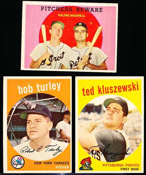 1959 Topps Bb- 3 Diff