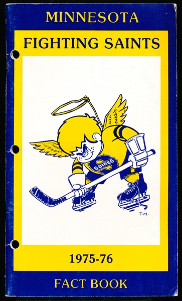 1975-76 Minnesota Fighting Saints WHA Media Guide
